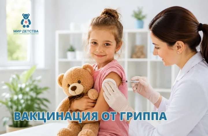 Вакцинация от гриппа со скидкой 10% в клинике «Мир Детства»